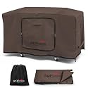Upgraded Foldable Griddle Cover for Blackstone 36 inch Griddle with Hood, 600D Heavy Duty Flat Top Gas Grill Cover for Blackstone 4 Burner Grill, Coffee