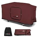 Upgraded Foldable Griddle Cover for Blackstone 36 inch Griddle, 600D Heavy Duty Flat Top Gas Grill Cover for Blackstone 4 Burner Grill, Red