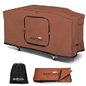 Upgraded Foldable Griddle Cover for Blackstone 36 inch Griddle, 600D Heavy Duty Flat Top Gas Grill Cover for Blackstone 4 Burner Grill, Caramel