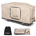 Upgraded Foldable Griddle Cover for Blackstone 36 inch Griddle, 600D Heavy Duty Flat Top Gas Grill Cover for Blackstone 4 Burner Grill, Khaki