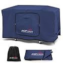 Upgraded Foldable Griddle Cover for Blackstone 36 inch Griddle with Hood, 600D Heavy Duty Flat Top Gas Grill Cover for Blackstone 4 Burner Grill, Blue
