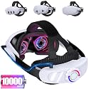 Upgraded Head Strap for Meta Quest 3S/Quest 3/Quest 2 with Battery, 10000mAh Battery Pack VR Headset Accessories Adjustable Elite Strap Replacement for Oculus