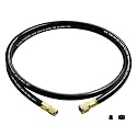 Upgraded HVAC 3/8" Heavy Duty Vacuum Hose, 3/8" to 1/4" Fittings, 6 Ft