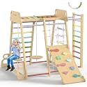 BlueWood Upgraded Indoor Jungle Gym 9-in-1 Playground Kids Climbing Toys
