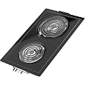 Upgraded JEA7000ADBA Coil Element Cartridge Compatible with Jenn Air Cooktop Replacement Parts Range Stove Cartridge For Whirlpool Electric Burner Cartridge JEA7000ADB With Drip Pans