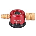 Upgraded Nitrogen Purge Tool with PURGE &amp; BRAZE Modes, Adjustable HVAC Nitrogen Regulator, 1/4" Flare Fitting, 50-200 PSI, Durable Brass, Red for HVAC Brazing