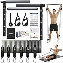 Upgraded Pilates Bar Kit with Resistance Bands Natural Latex for Women &amp; Men, Heavy-Duty Stainless Steel Multifunctional Yoga Pilates Stick for Home Gym Exercise Fitness Equipment Full-Body Workouts
