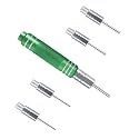 DINYO Upgraded Pin Extractor Tools with 5pcs Replacement Tips-Terminal Pin Removal Tool Kit Automotive/Computer Repair Pin Release Tools for AMP Delphi Molex Bosch Connector Etc.