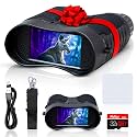 Upgraded Pro Night Vision Binoculars - Ultra 4K Night Vision Goggle with 8X Digital Zoom, 3.2" Screen Display, 32GB SD Card – See Clearly in Total Darkness