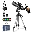 Upgraded Refractor Astronomy Telescope HD 400/70mm for Kids Adults- Watching The Moon, Bird Watching