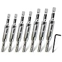 Upgraded Self-Centering Hinge Drill Bit, VIX Bit Set, High Speed Steel