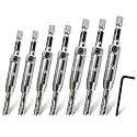 Upgraded Self-Centering Hinge Drill Bit, VIX Bit Set, High Speed Steel
