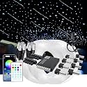 Upgraded Split Starlight Headliner Kit for Car with Meteor &amp; Music Effect, 22W 2300pcs 0.2in x 4.9ft Star Ceiling Lights, App &amp; Remote Control Fiber Optic Lights for Truck Cinema Restaurant