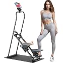 Upgraded Stair Stepper for Home Gym - Full-Body Vertical Climber with Larger Pedals, Adjustable Handlebar, and Compact Folding Design for Cardio Workouts,300LBS Capacity