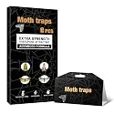 Upgraded Sticky Clothes & Pantry Moth Traps with Pheromone Lure, 8 Pack