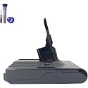 Upgraded V8 Battery Replacement for Dyson V8 Absolute Animal Pro Motorhead Fluffy SV10 Carbon Fiber Cordless Vacu Clea 2 Filters and 3 Screws Included