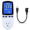 Watt Meter Power Meter Plug Usage Monitor 7 Modes Display with Cord