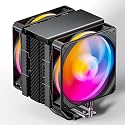 upHere L6DC 5V ARGB CPU Air Cooler 6mm x 6 Copper Heat Pipes CPU Cooler with Dual 120mm Fan PWM 1800RPM 77.93CFM for Intel LGA 2011/2066/1700/1200/1150/1121/1155/1156/1366/AMD AM5/AM4