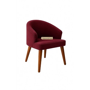 upholstery barrel arm chair with soft serenity suede fabric for dining room living room bedroom cafe or restaurant with comfortable amp stylish  maroon set of 6