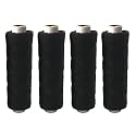 Upholstery Leather Nylon Thread, Thick 0.60 MM (2 ply Hi Tenacity Nylon) Colour Black and Light Brown, 1 Spool 100 MTR, Pack of 2 Spool, 1 Hand Stitching Tool. Combo Pack (4 PCS Black)