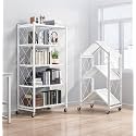 Mild Steel Foldable Movable Storage RackOrganiser Book
