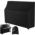 Upright Piano Keyboard Dust Cover, Stretchy Music Dirt Proof Keyboard Cover With Durable Elastic & Cord Lock Must Have Piano Accessories