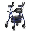 Upright Rollator Walker, Heavy Duty Stand Up Walkers for Seniors