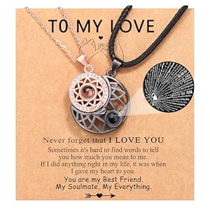 upromi couple necklace for boyfriendgirlfriendhusbandmansoulmate anniversary valentine39s day gifts for him her