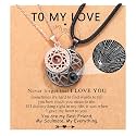 UPROMI Couple Necklace for Boyfriend/Girlfriend/Husband/Man/Soulmate, Anniversary Valentine's Day Gifts for Him Her
