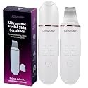 Upscale Ultrasonic Skin & Face Scrubber|Skin Spatula and Facial Exfoliation machine- White