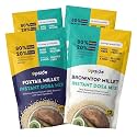 Upside Health Millet Instant Dosa Mix-Sprouted Millet (Pack of 4, 48 Dosas) | Foxtail &amp; Browntop Millet | High Protein Dosa | Instant Dosa | No Salt - No Preservatives