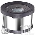 UPSKY 10L Dog Water Bowl No Spill Stainless Steel for Slow Drinking Grey