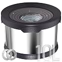 UPSKY 10L Dog Water Bowl No Spill Stainless Steel for Slow Drinking Black