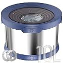 UPSKY 10L Dog Water Bowl No Spill Stainless Steel for Slow Drinking Blue