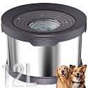 UPSKY 12L Dog Water Bowl No Spill Stainless Steel for Slow Drinking Gray