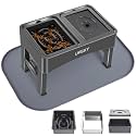 UPSKY 3-in-1 Elevated Dog Bowls Set with 4 Height Adjustable Stand and Mat