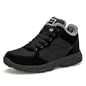 UPSOLO Mens Winter Trekking Snow Boots Water Resistant Shoes Anti-Slip Fully Fur Lined Casual Lightweight Hiking Boot