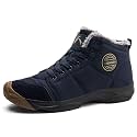 UPSOLO Mens Winter Trekking Snow Boots Water Resistant Shoes Anti-Slip Fully Fur Lined Casual Lightweight Hiking Boot