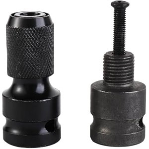 2pcs square drive hex female socket adapterratchet socket with screw hex drive converter impact tool wrench conversion socket wrench adapter for impact wrench drill chuck converter