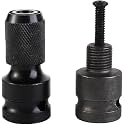 2PCS Square Drive Hex Female Socket Adapter,Ratchet Socket With Screw Hex Drive Converter Impact Tool Wrench Conversion Socket Wrench Adapter For Impact Wrench Drill Chuck Converter