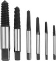 uptodateprouducts 6pcs Broken Bolt Screw Extractor Remover Set Easy Out Drill Bits Tools Kit 3-22mm Screw Extractor Remover Set