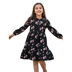 Uptownie Lite Girls Knee Length A-Line Tiered