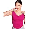 Uptownie Women Top Stretchable Cowl Neck