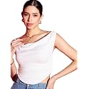 Uptownie Women Top Stretchable Cowl Neck