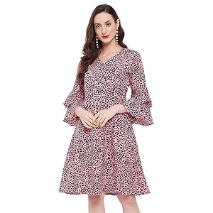 Uptownie Lite Womens Crepe Skater Knee Length