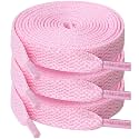 UpUGo 3 Pair Flat Shoe laces, 5/16" Wide Shoelaces