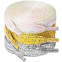 UpUGo 3 Pair Flat Shoe laces, 5/16" Wide Shoelaces