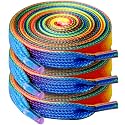 UpUGo 3 Pair Flat Shoe laces, 5/16" Wide Shoelaces