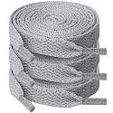 UpUGo 3 Pair Flat Shoe laces, 5/16" Wide Shoelaces