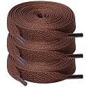 UpUGo 3 Pair Flat Shoe laces, 5/16" Wide Shoelaces